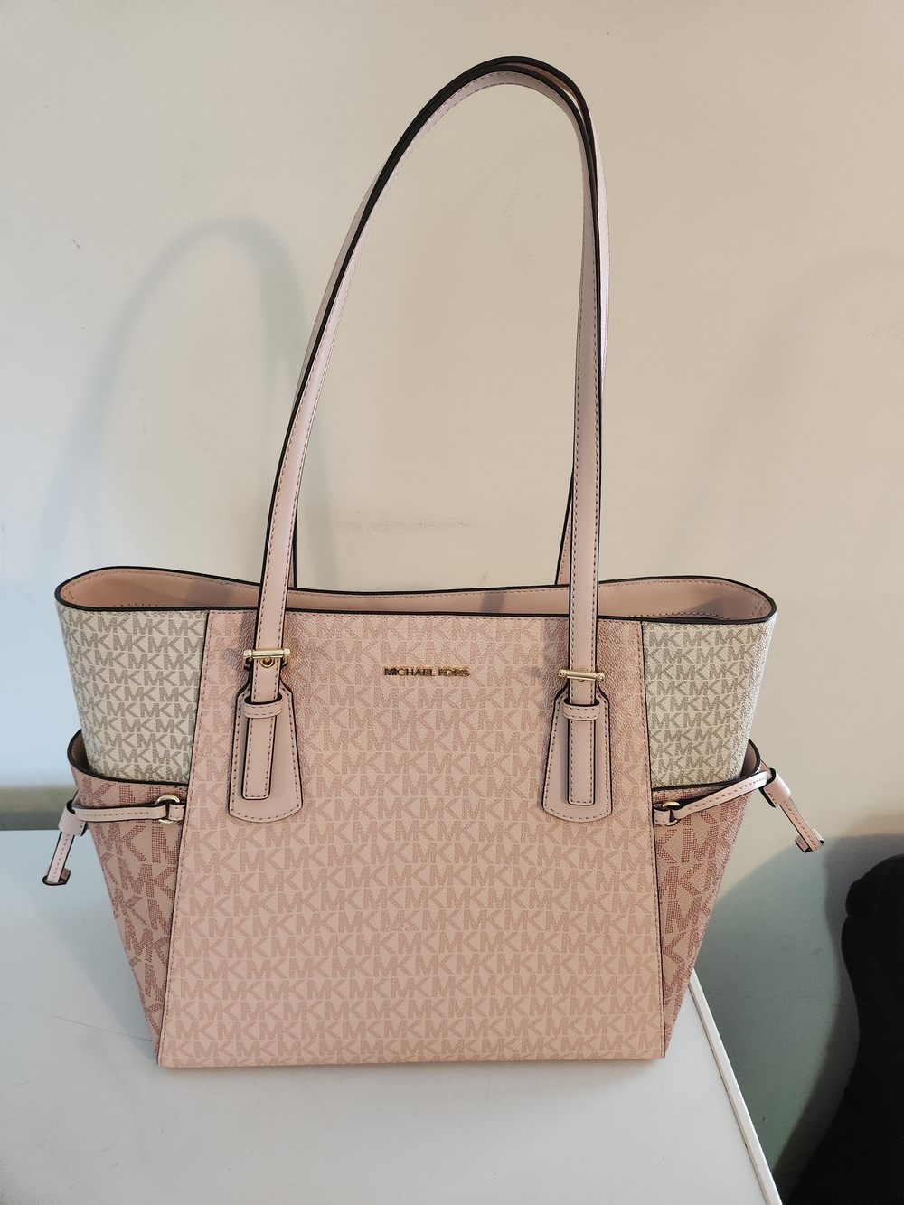 Michael Kors Blush Pink MK Signature Tote